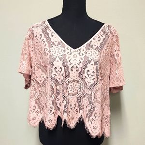 Lace crop top